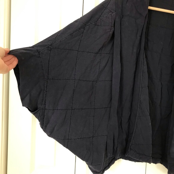 Anthropologie • Navy Blue Quilted Cardigan - Picture 4 of 7